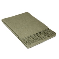 Codu Paddington Fine Wool Blend Throw - Olive