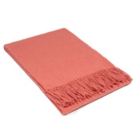 Codu Paddington Fine Wool Blend Throw - Peach