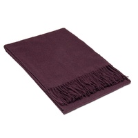 Codu Paddington Fine Wool Blend Throw - Plum