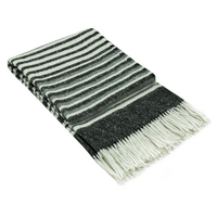 CODU Richmond Reclaimed Wool Blend Throw - Monochrome