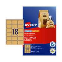 Avery L7110 Rectangle Brown Label 270 Pack