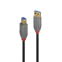LINDY 5m USB3 A-B Cable Anthracite