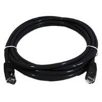 8WARE Cat6a UTP Ethernet Cable 1m Snagless Black