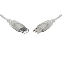 8WARE USB 2.0 Extension Cable 3m A to A Metal Sheath