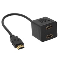 ASTROTEK HDMI Splitter Cable 15cm - v1.4 Male to 2x Female Amplifier Duplicator Full HD 3D