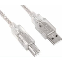 ASTROTEK USB 2.0 Printer Cable 5m Type A to B Transparent