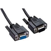 ASTROTEK VGA Extension Cable 3m 15 Pin Male to Female Black