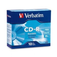 Verbatim CD-R 700MB 10 Pack 52x Slim Case