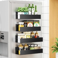 Vikus 4 Pack Magnetic Fridge Spice Rack Storage