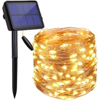 200 LED Solar Fairy Lights Outdoor Waterproof 8 Modes Garden Decoration