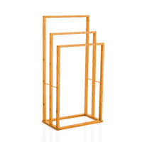 CARLA Home Bamboo 3-Tier Free Standing Towel Rack