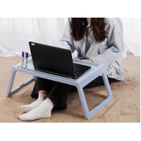 CARLA HOME Multifunction Laptop Bed Desk Foldable Legs Blue
