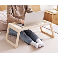 CARLA HOME Multifunction Laptop Bed Desk with Foldable Legs - White