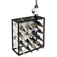 CARLA HOME 25 Bottle Metal Freestanding Wine Rack