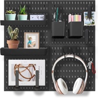 CARLA HOME Pegboard Kit 4 Boards 18 Accessories Wall Organiser