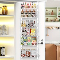 CARLA HOME 6-Tier Over Door Pantry Organiser Adjustable Baskets