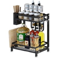 CARLA HOME 2-Tier Kitchen Spice Rack Organizer Storage Shelf