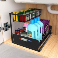 CARLA HOME 2 Tier Under Sink Organiser with Sliding Drawers