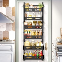 CARLA HOME 6 Tier Over Door Pantry Organiser with Hanging Baskets