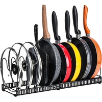 CARLA HOME Expandable Pot Pan Organizer with 10 Dividers