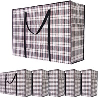 CARLA HOME 6 Pack Moving Storage Bags Zipper 80x55x25cm