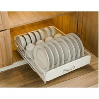CARLA HOME Pull Out Dish Rack Kitchen Cabinet Slide Drawer Organizer