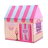 CARLA HOME Kids Ice Cream Bakery Play Tent Pink Pop Up Playhouse - Outdoor Play Equipment Play Tents & Tunnels