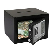 CARLA HOME Electronic Safe Box - Money Safe with Deposit Slot - Black - Cash Locker