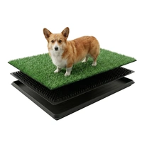 CARLA HOME Dog Grass Pad with Tray - 3-Layer - Outdoor - Puppy Potty Pad Grass