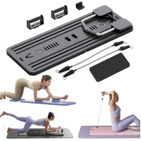 8-in-1 Multifunctional Black Fitness Board for Pilates, Abdominal Strength, and Core Training