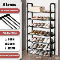GENUX 6-Layer Shoe Rack Space Saver Organiser