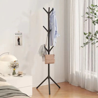 GENUX Floor-to-Floor Clothes and Hats Rack Holder Stand