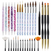 GENUX 31Pcs Nail Art Brushes Dotting Tools Set