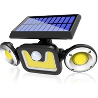 Outdoor Solar Lights 3 Adjustable Head Porch Garden