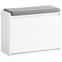 VIKUS Hallway Shoe Bench Rack with Cushion Seat