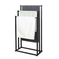 GENUX 3 Tier Metal Freestanding Towel Rack Bathroom Shelf