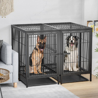 GENUX 52" XXXL Heavy Duty Dog Cage Large Breed Kennel on Wheels