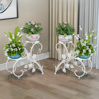 GENUX Set of 2 Plant Stand Flower Shelf Wedding Garden Rack