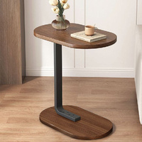 GENUX Modern Coffee Side End Table Wooden Metal