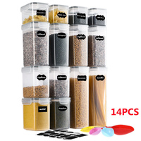 GENUX 28-Piece Airtight Kitchen Pantry Storage Containers with Lids