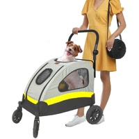 GENUX Large Foldable Dog Pet Stroller Travel Cart