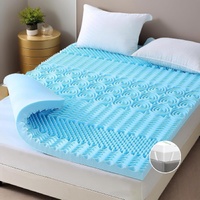 GENUX Queen Memory Foam Mattress Topper 7-Zone Bamboo