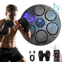 GENUX Bluetooth Smart Punching Bag Wall Pad 9 Speeds w/ Gloves