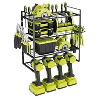 GENUX 4-Layer Heavy Duty Wall Mount Drill Holder Rack