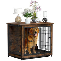 GENUX Medium Wooden Dog Crate 80.5x59x70cm End Table