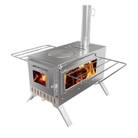 GENUX Stainless Steel Wood Burning Stove BBQ Chimney