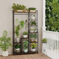 GENUX Plant Stand Shelf Rack Hanging Rod Indoor Outdoor Display