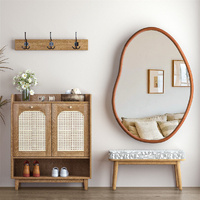GENUX Small Art Deco Asymmetrical Wall Mirror 56x82cm