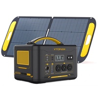 GENUX Jump 1000 1000W 1408Wh Power Station 110W Solar Panel