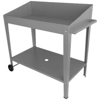 GENUX Potting Bench Table Slate Grey 100 x 55 x 101cm